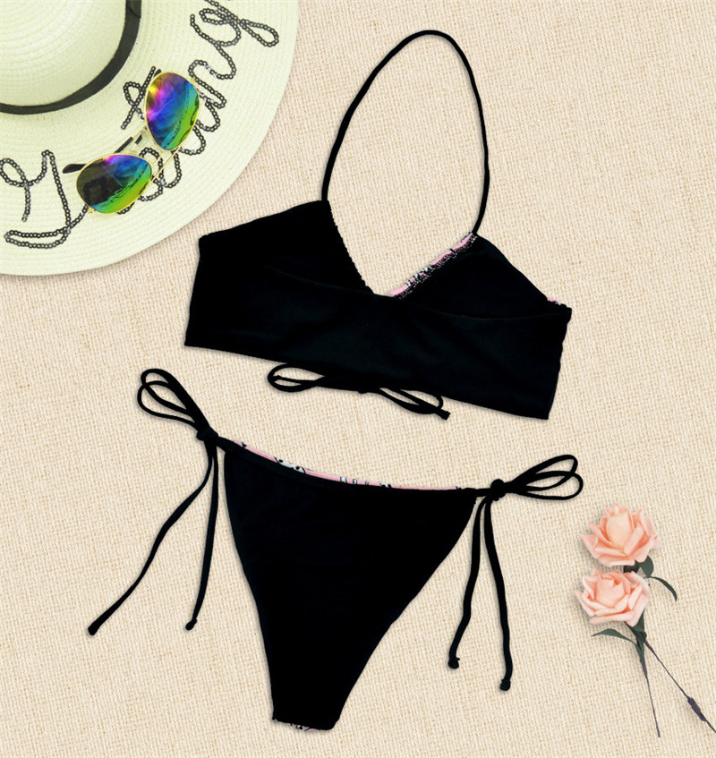 2022欧美新款高叉半包臀比基尼性感泳衣女显暴露比基尼