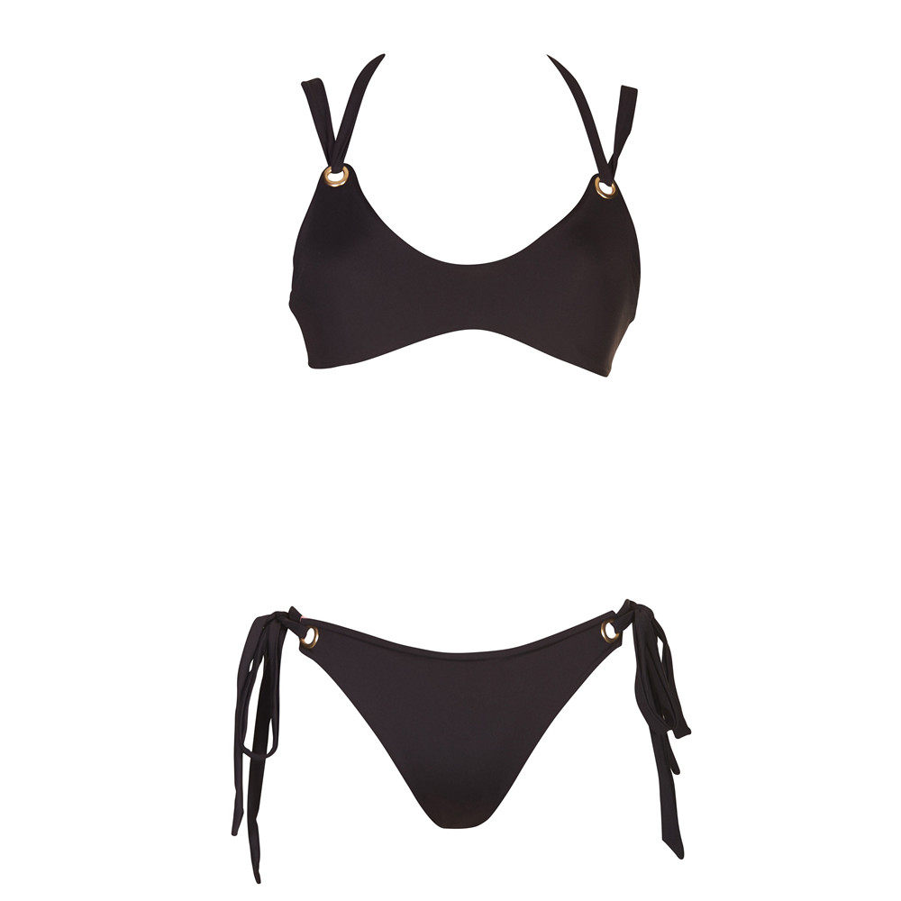 沙滩欧美分体比基尼大码泳衣性感小胸比基尼