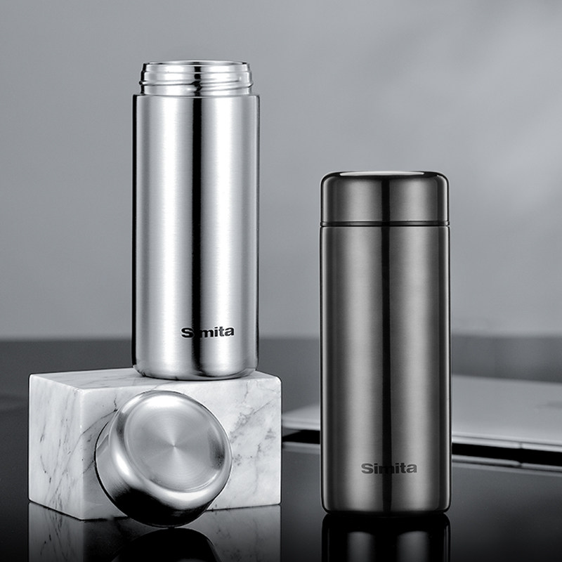 施密特保温杯男女士便携车载大容量304不锈钢泡茶高档商务水杯子