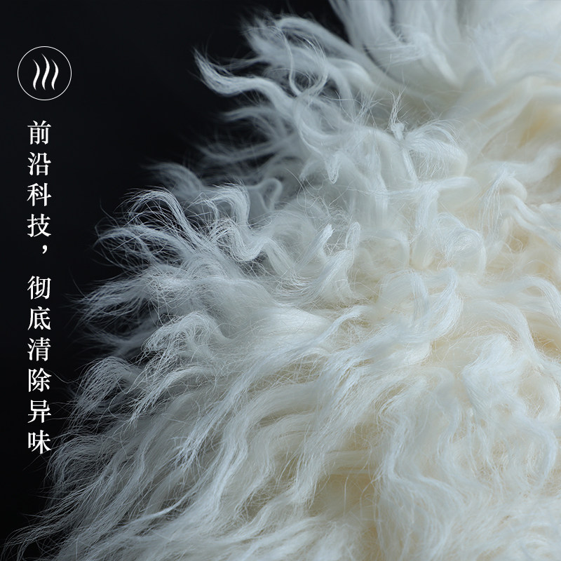 羊皮二毛毛皮皮料宁夏滩羊真皮边角料绵羊皮毛地毯