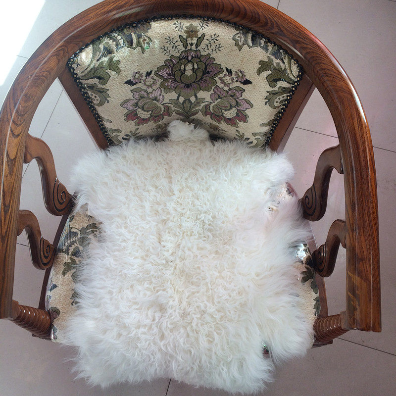 新品整张宁夏滩羊皮二毛皮皮草原料滩二毛长毛真毛皮料羊毛料面料