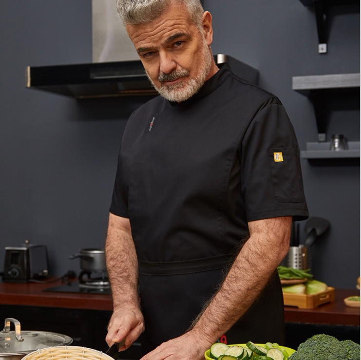 厨师烘焙厨衣料理时尚工作服厨房蛋糕餐饮夏餐饮工装制服