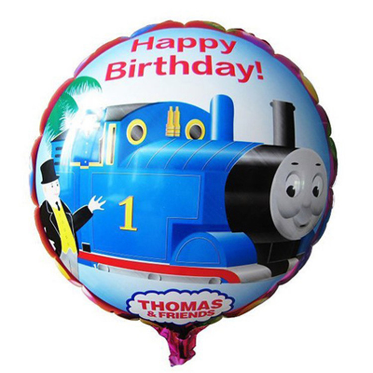 气球thomas小火车托马斯儿童生日布置宝宝周岁装饰气球