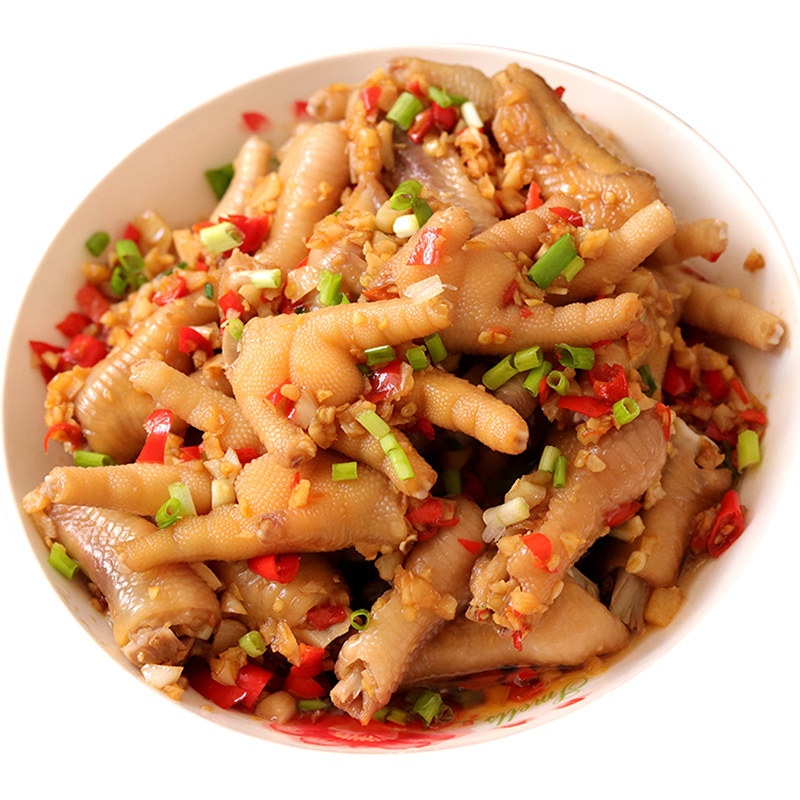 整箱蒙西娜香辣鸡爪250g*24包解冻即食鸡脚小吃下午茶冷冻鸡爪