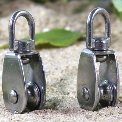 304不锈钢滑轮 单/双 u型滑轮 万向滑轮 行车滑轮 钢丝绳滑轮吊轮