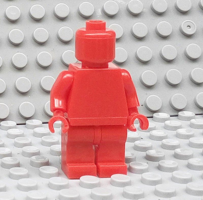 人仔兼容乐高素色纯色创意人牌素体肉色素体moc配件塑料积木