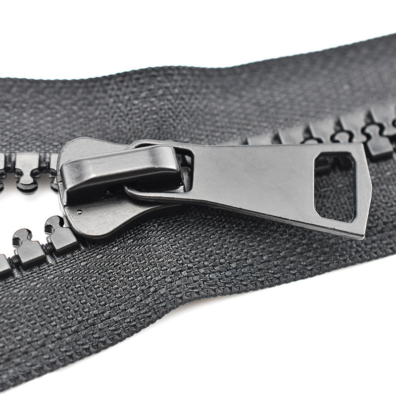 10号15号黑色树脂粗齿大拉链羽绒服长款双头双开衣服拉链拉锁配件