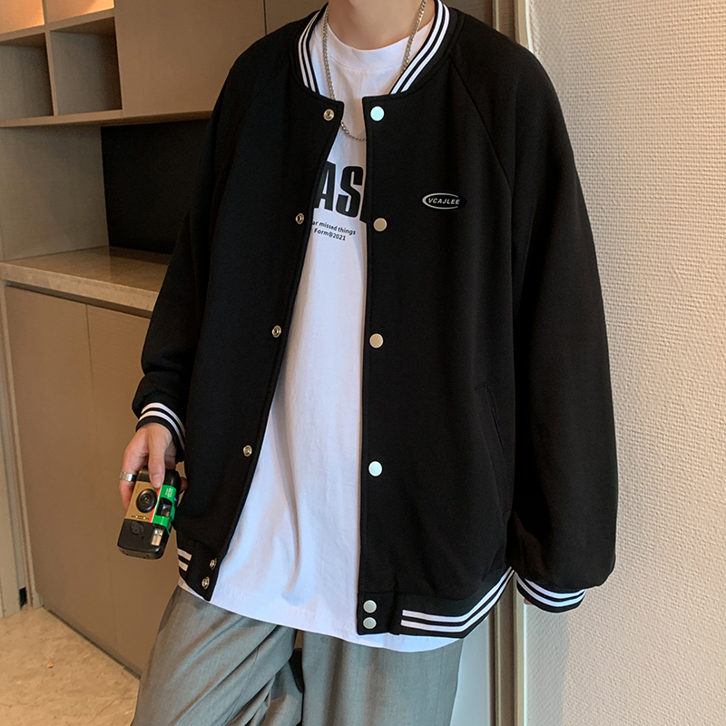 BF原宿风棒球服夹克男韩版潮流百搭学生外套休闲秋季潮牌男装上衣