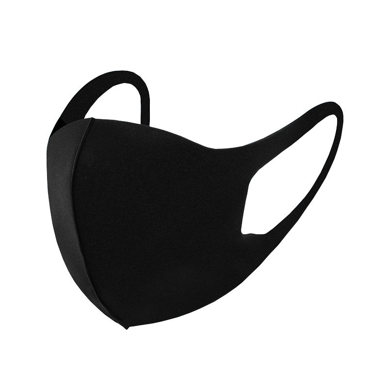 明星同款黑色口罩女时尚防尘透气3d立体防寒海绵口罩可水洗男潮款