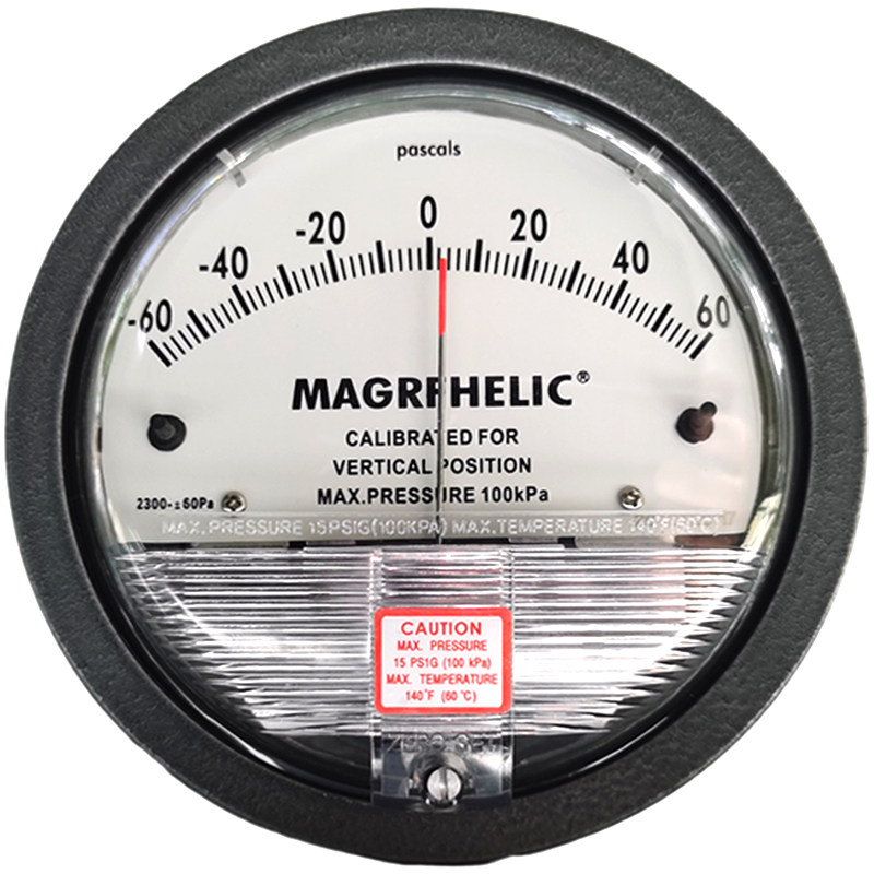 差压正负60pa微压压差指针式机械计洁净室负压压力表