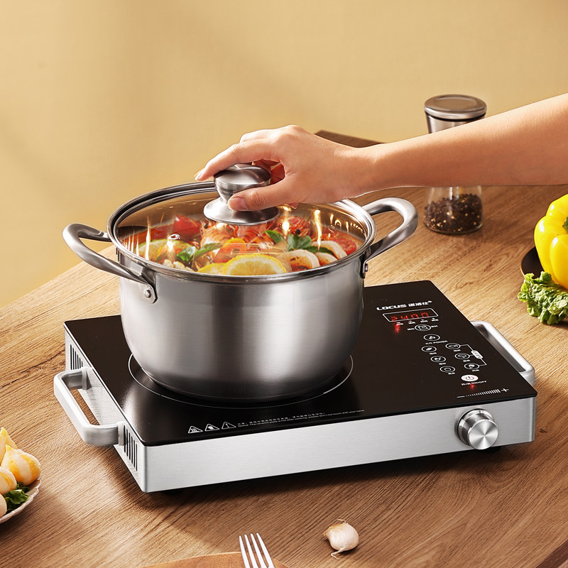 诺洁仕大功率电陶炉家用爆炒菜锅一体多功能电磁炉节能款火锅新款