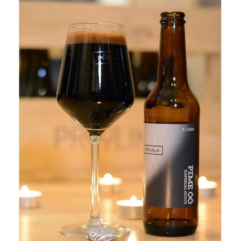 爱沙尼亚pohjala珀亚拉黑夜帝国世涛啤酒330ml瓶装啤酒