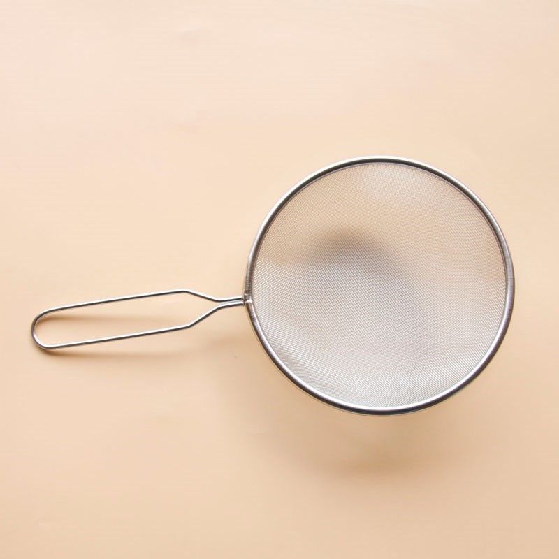 鸡蛋液漏勺过滤网小号圆形油炸打捞家用厨房捞勺超细加密过筛不锈