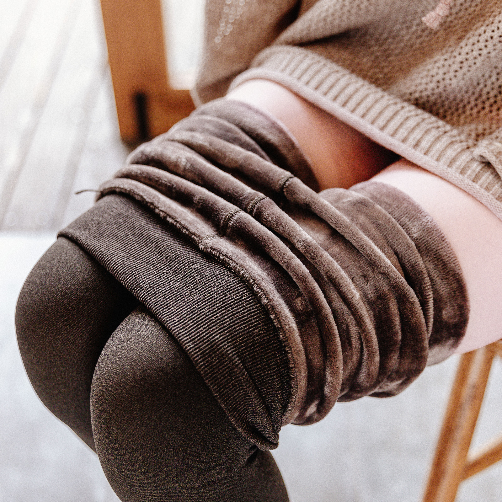 1300d加绒连裤袜女士秋冬季纯棉加厚保暖袜高腰外穿连脚打底袜子