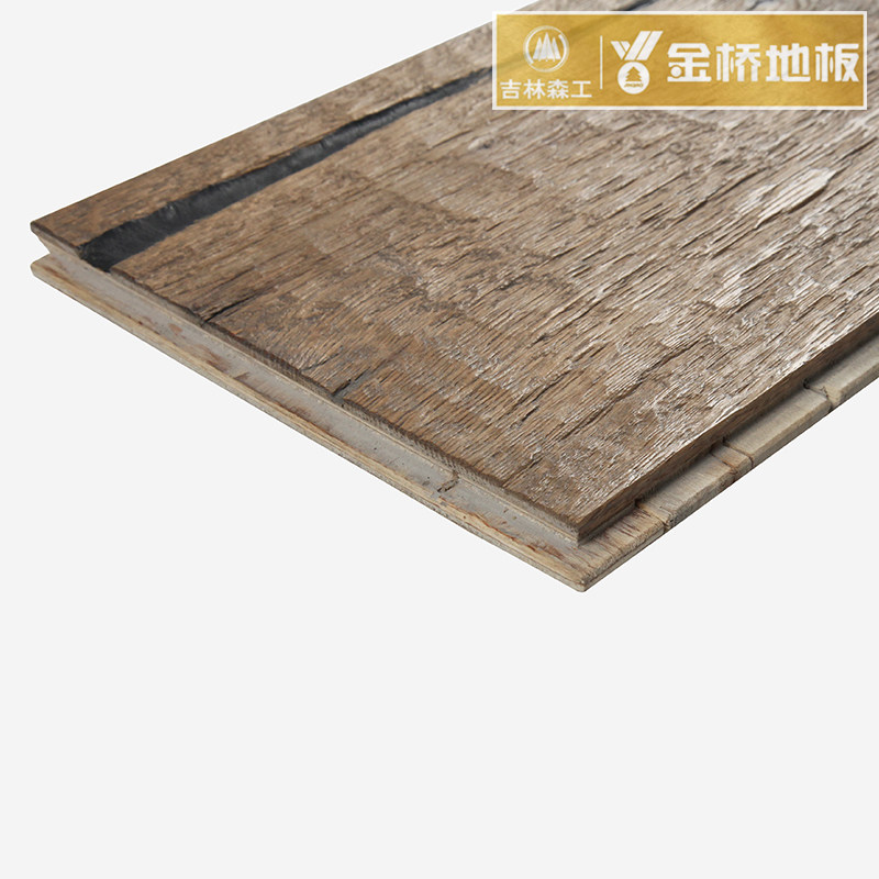 吉林森工金桥三层实木时尚艺术创意锁扣地热环保实木复合地板