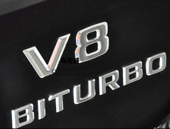 适用于奔驰改装v8v12biturbo叶子板车v12kompressor尾标汽车车标