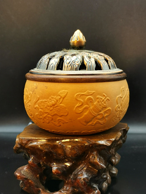 香薰用具熏香器香器匏葫芦香炉一阁八仙模范葫芦