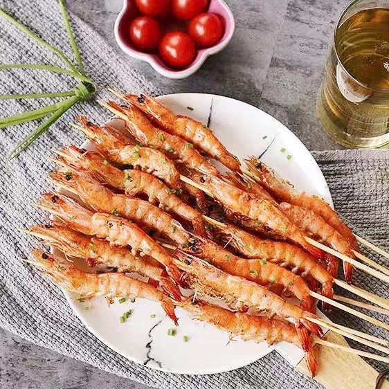 烧烤大虾20串双虾新鲜冷冻海鲜串串铁板油炸虾类制品