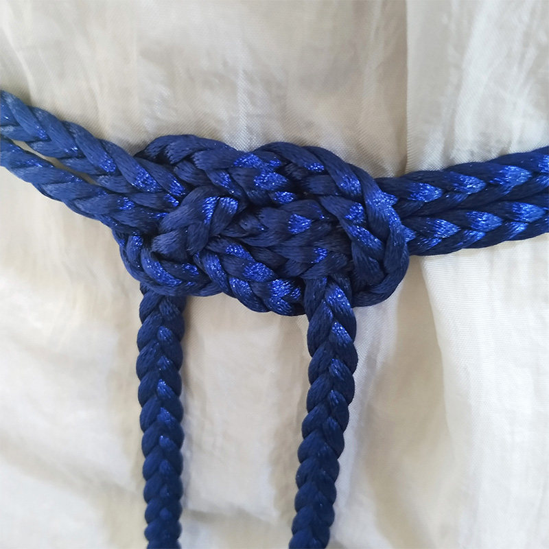 水晶五股腰绳汉服打结偏硬线编中国结莲花宫绦其它首饰