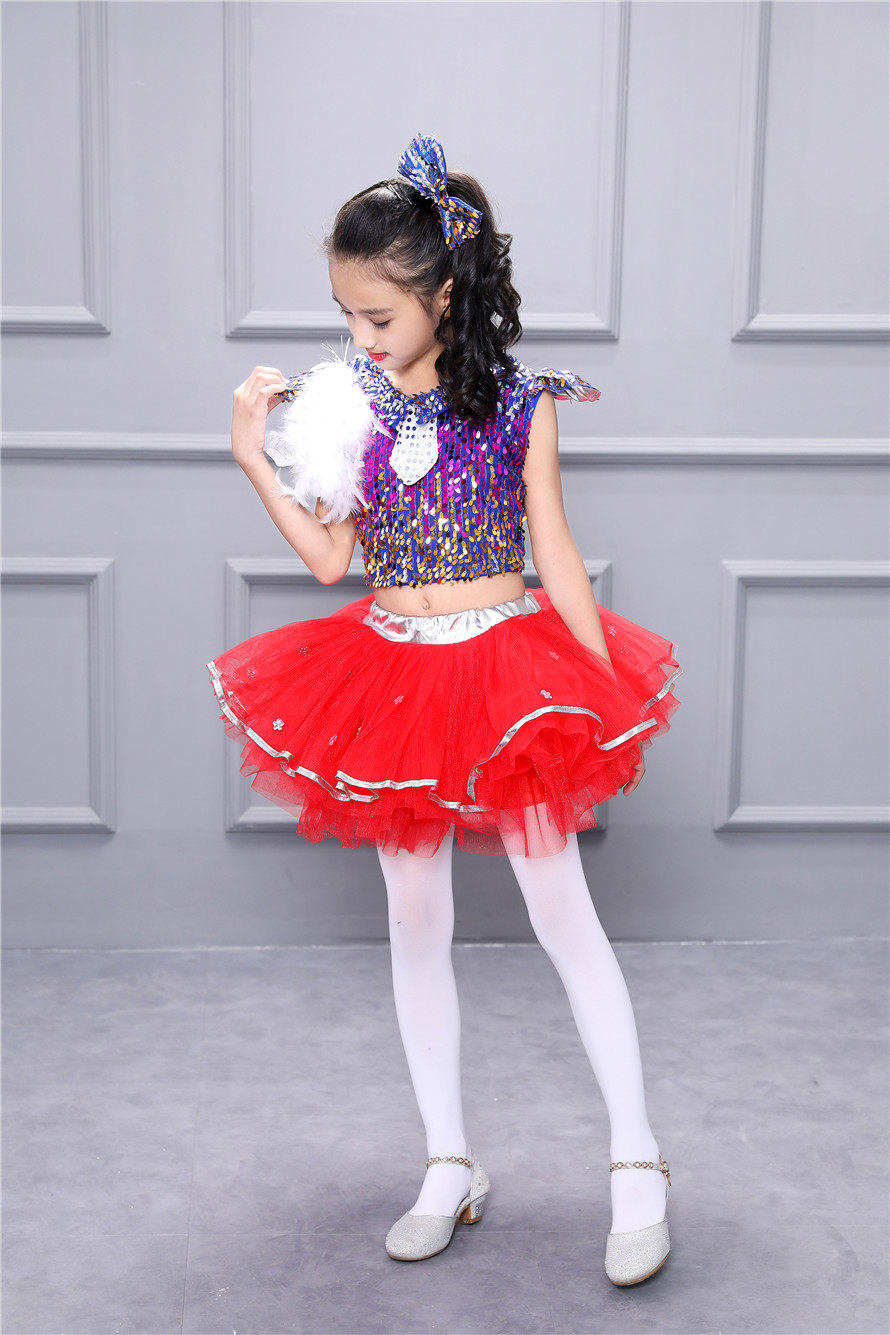 六一新款女童演出演出服服装儿童舞蹈舞台表演儿童演出服