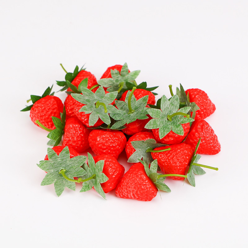 道具仿真水果包邮50粒小草草莓模型橱柜摆设仿真果蔬
