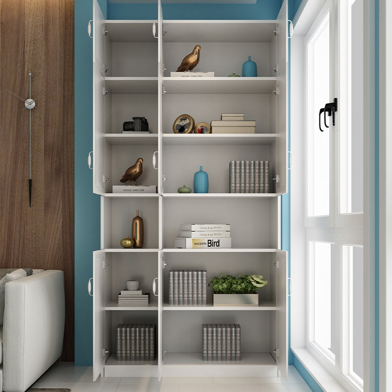 阳台储物柜柜子防晒置物架落地家用收纳杂物订制独立衣柜