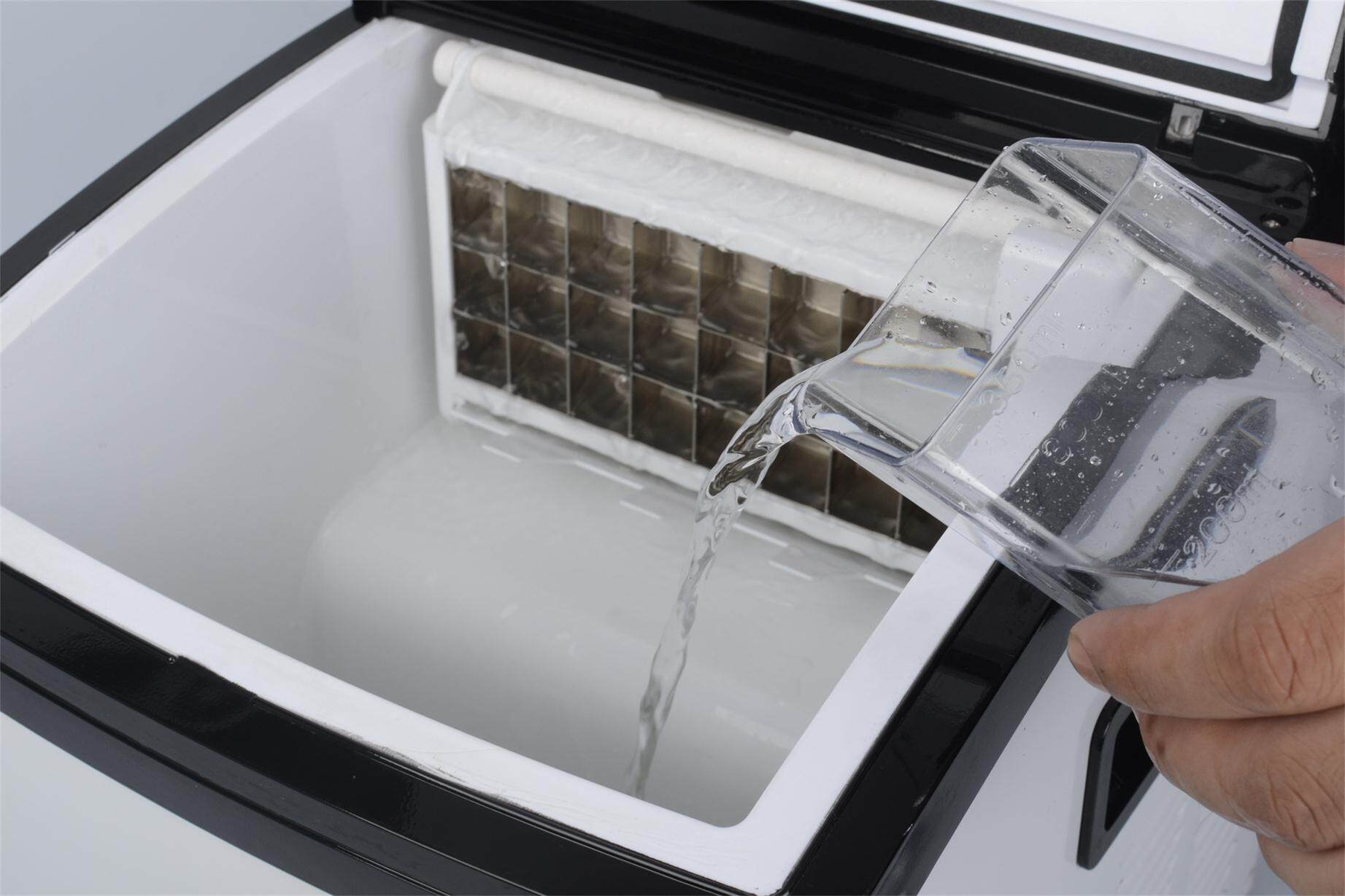 恒洋25kg奶茶店制冰机小型商用制冰机家用冰块机方冰造冰机制冰器