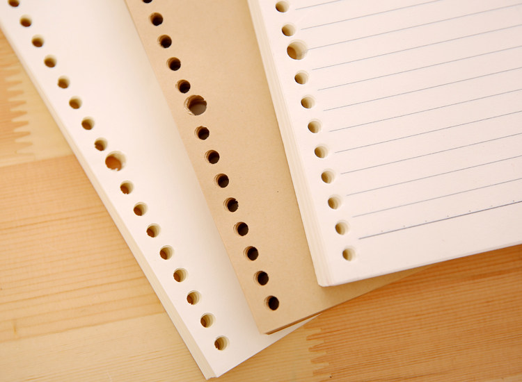 活页a4b5a5替芯空白网格横线英语米黄色笔记本