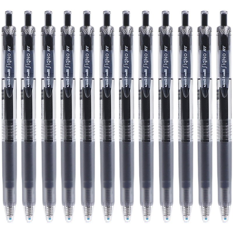 38盒装uni-ballfigno黑水笔芯umn138中性笔