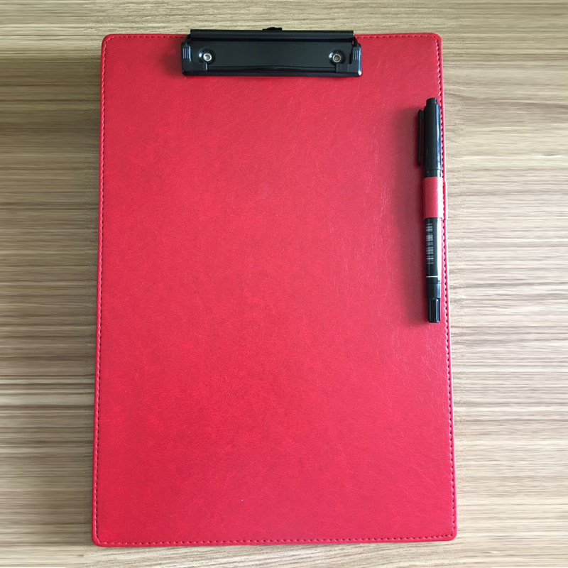 红色签字写字挂式车间库房垫板夹板会议呈阅文件夹