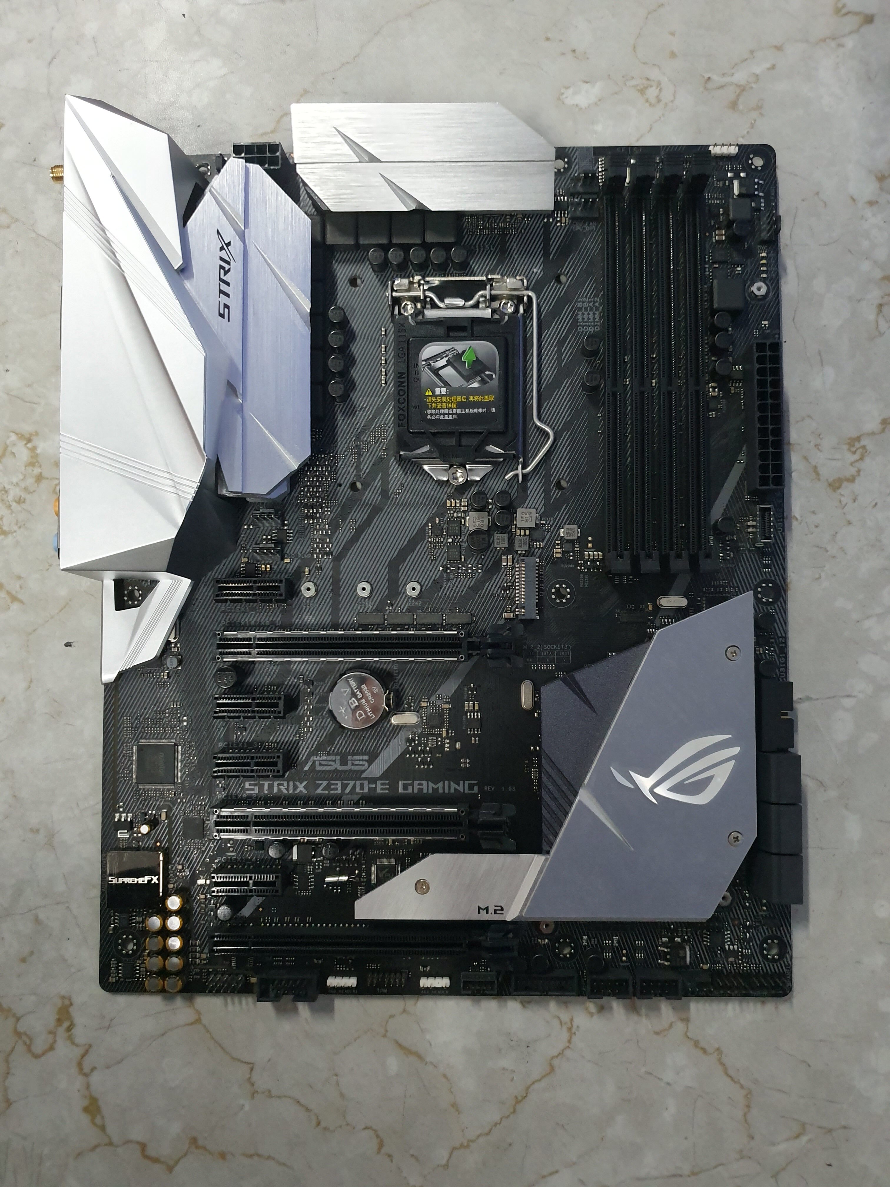 asus华硕strixz370fgaming电竞游戏主板支持8代主板