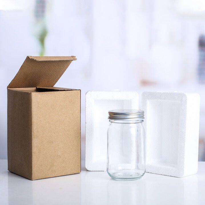 蜂蜜包邮1斤2斤玻璃瓶蜜糖瓶装瓶子大口带盖密封罐