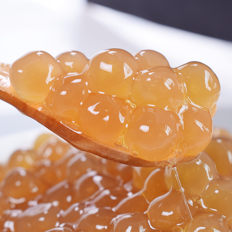 茶颜公举珍珠奶茶黑珍珠粉圆奶茶店专用配料木薯粉琥珀珍珠豆1kg