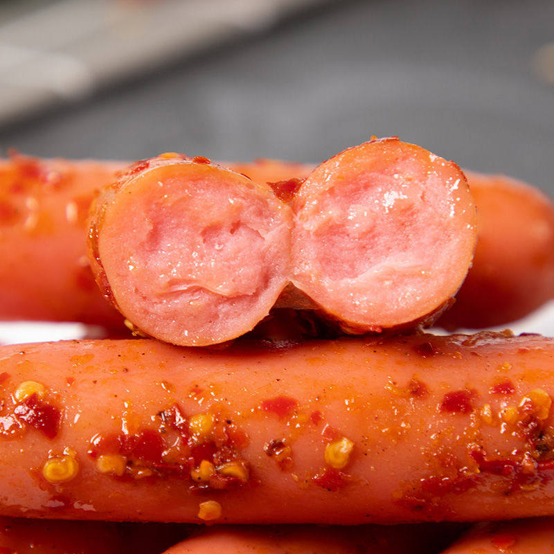 流行元素脆皮肠烟熏烤香肠火腿肠热狗烤肉5斤网红香肠