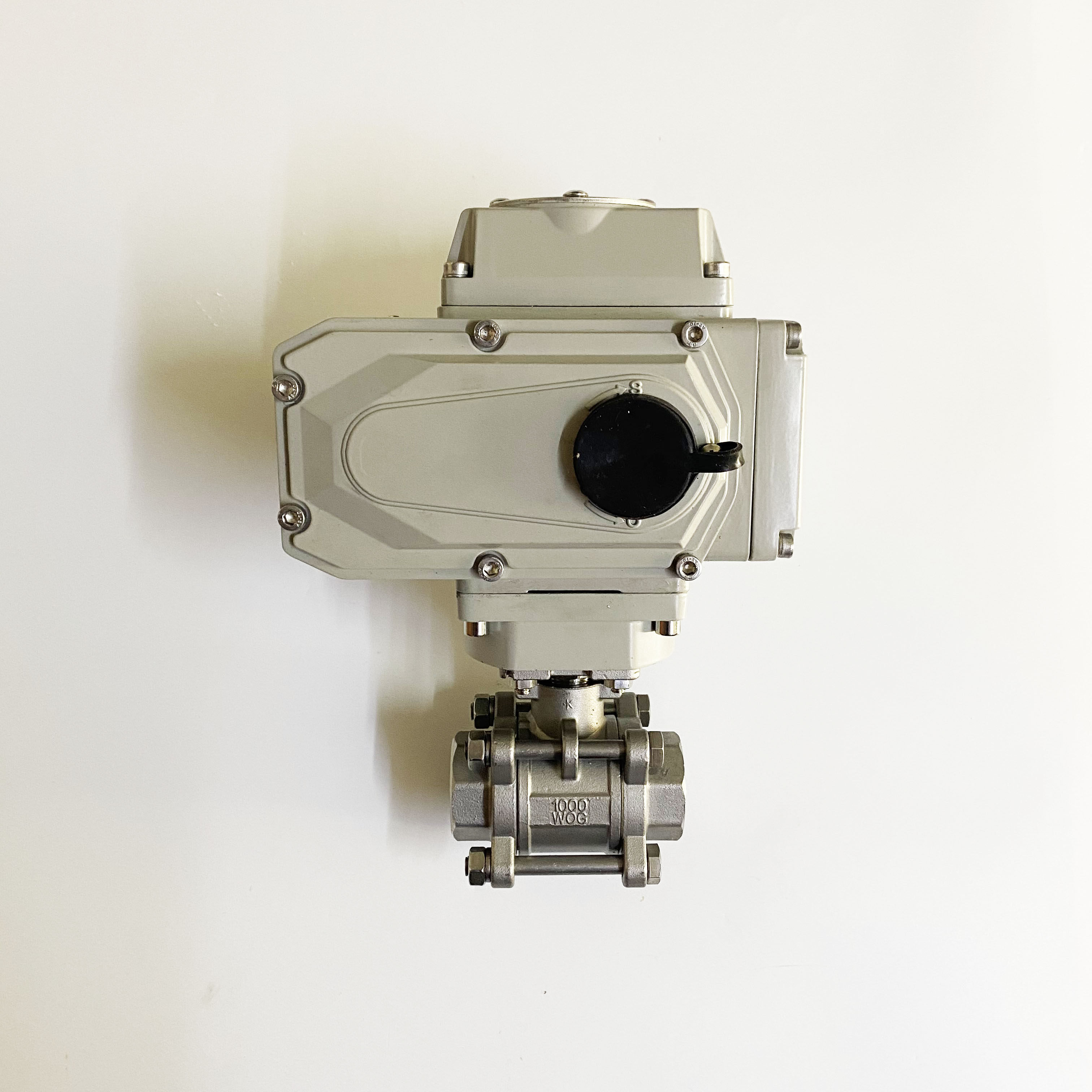 电动q911f-16p丝扣球阀片式不锈钢阀门dn25球阀