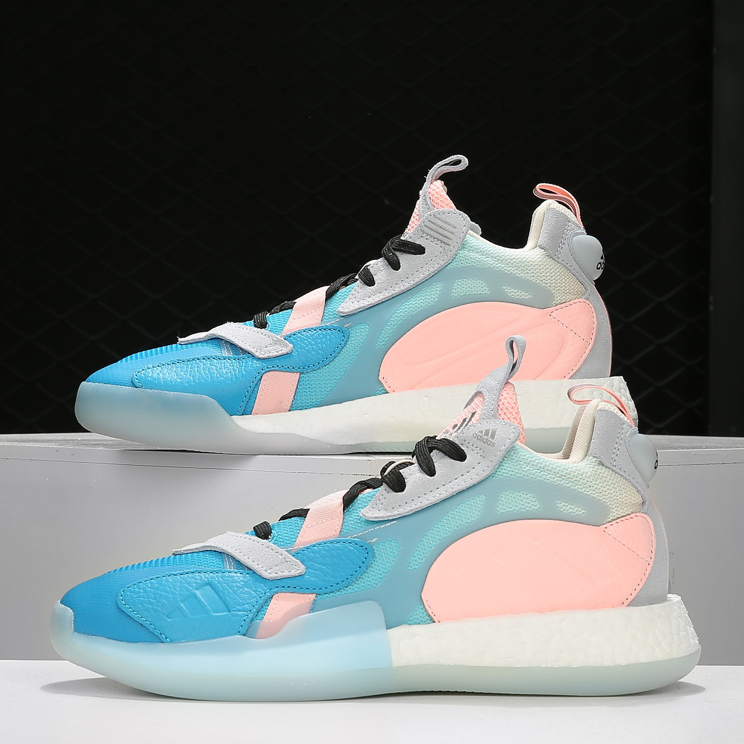 adidas阿迪达斯正品2021新款zoneboost男子实战篮球球鞋篮球鞋