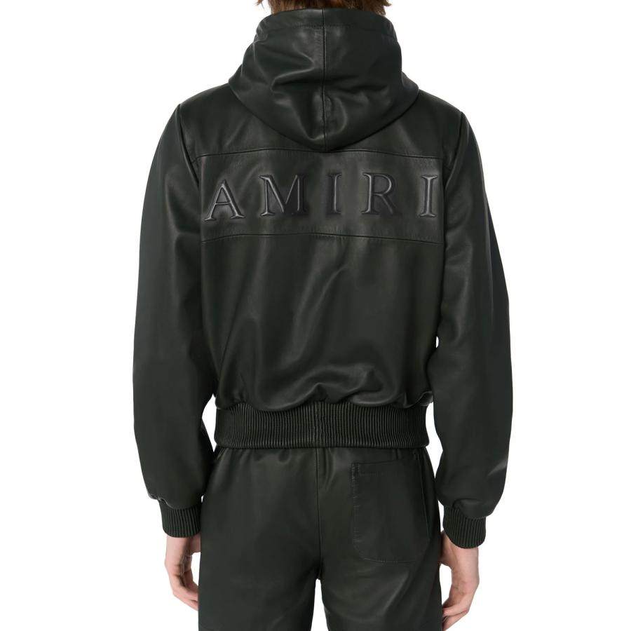 mlu22秋冬amiri黑色小羊皮男士皮衣夹克外套夹克