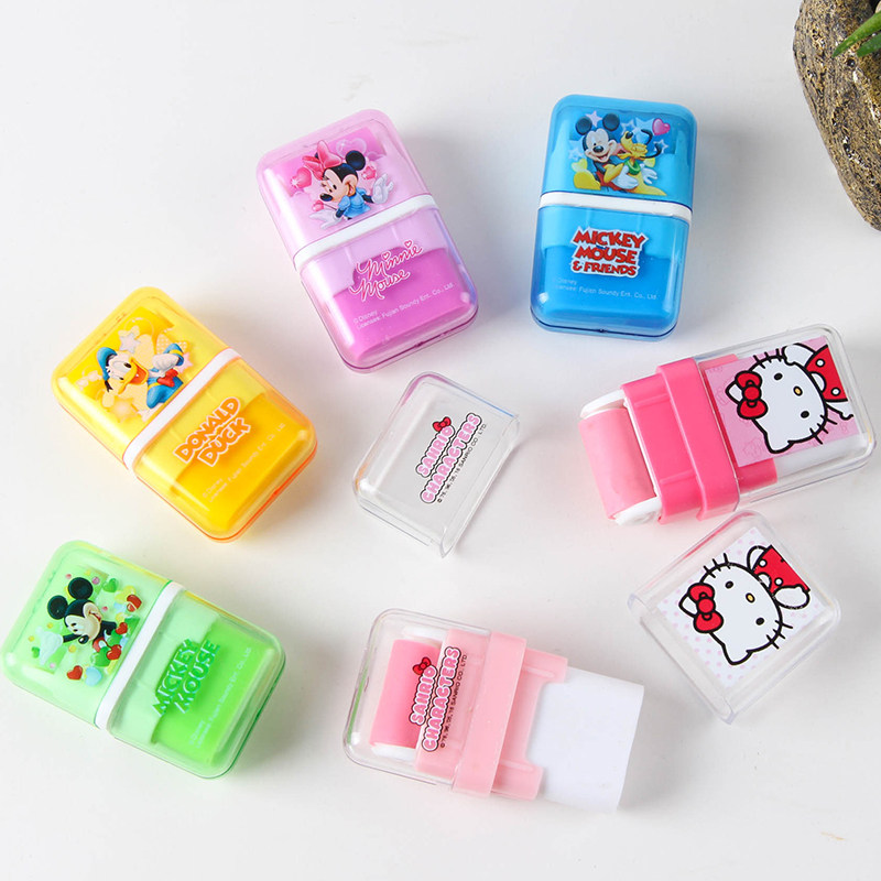 滚轮橡皮擦芭比小学生擦得干净韩国创意像皮卡通橡皮