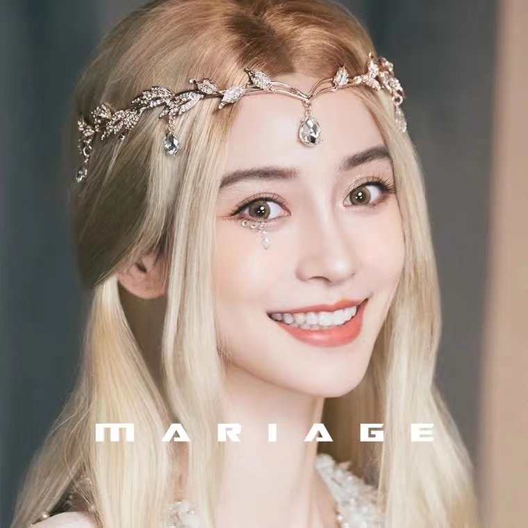 baby头饰同款精灵眉心坠额饰发新娘结婚造型发饰