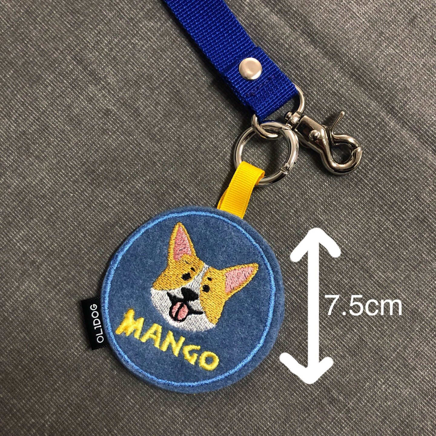 名字定制狗狗猫咪字牌刺绣头像电话号码狗牌猫牌挂饰