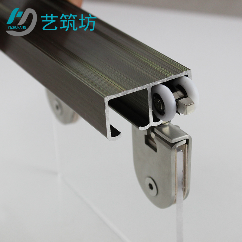 铝合金加厚移门上吊玻璃门双轨轨道吊趟推拉门滑道导轨