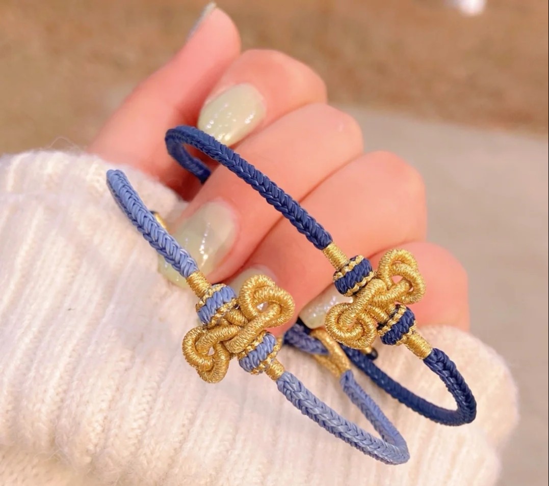 文昌结手手工编制逢考必过必中中头智慧好运手链