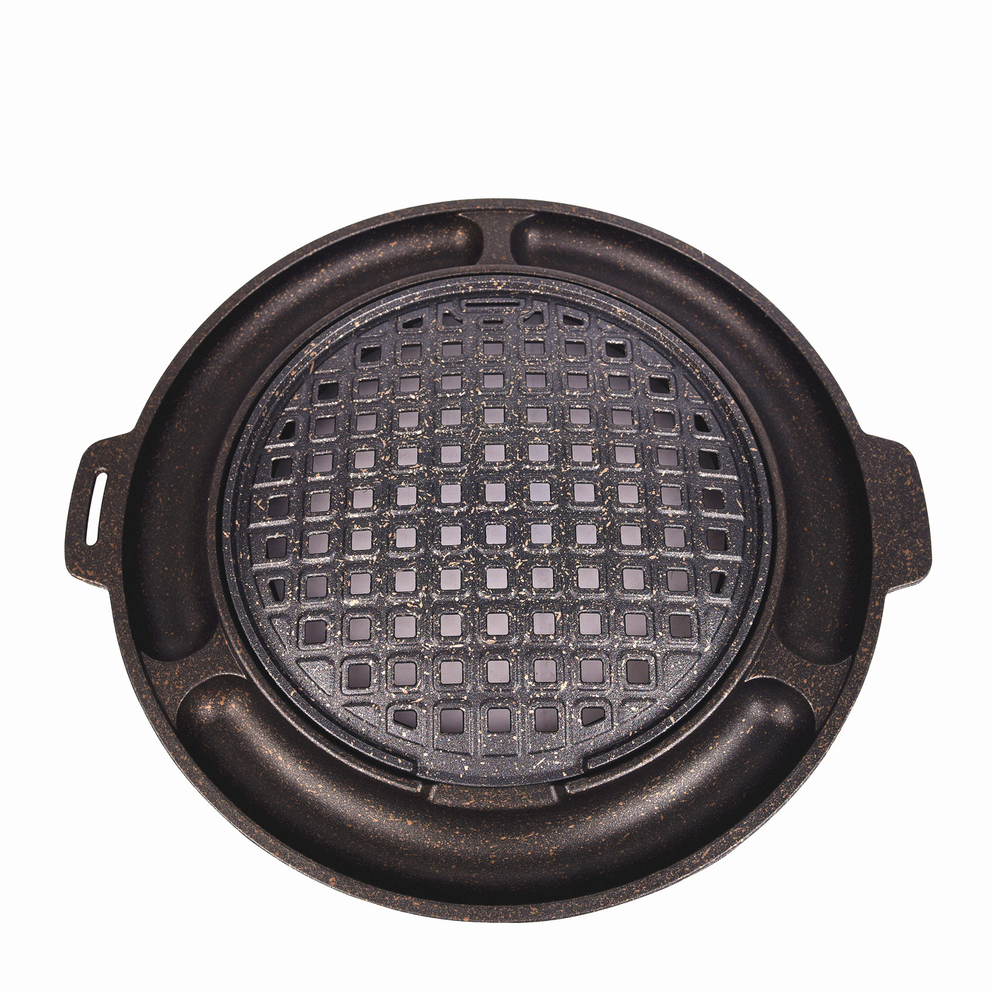 烤肉烤盘韩式商用圆形鸡蛋蛋糕不粘炭火加厚烧烤盘