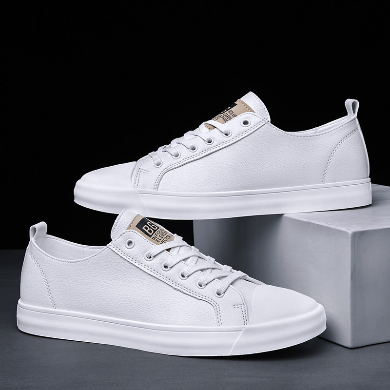 小白鞋男2019新款男鞋冬季白色板鞋韩版白鞋百搭休闲皮鞋潮男鞋子