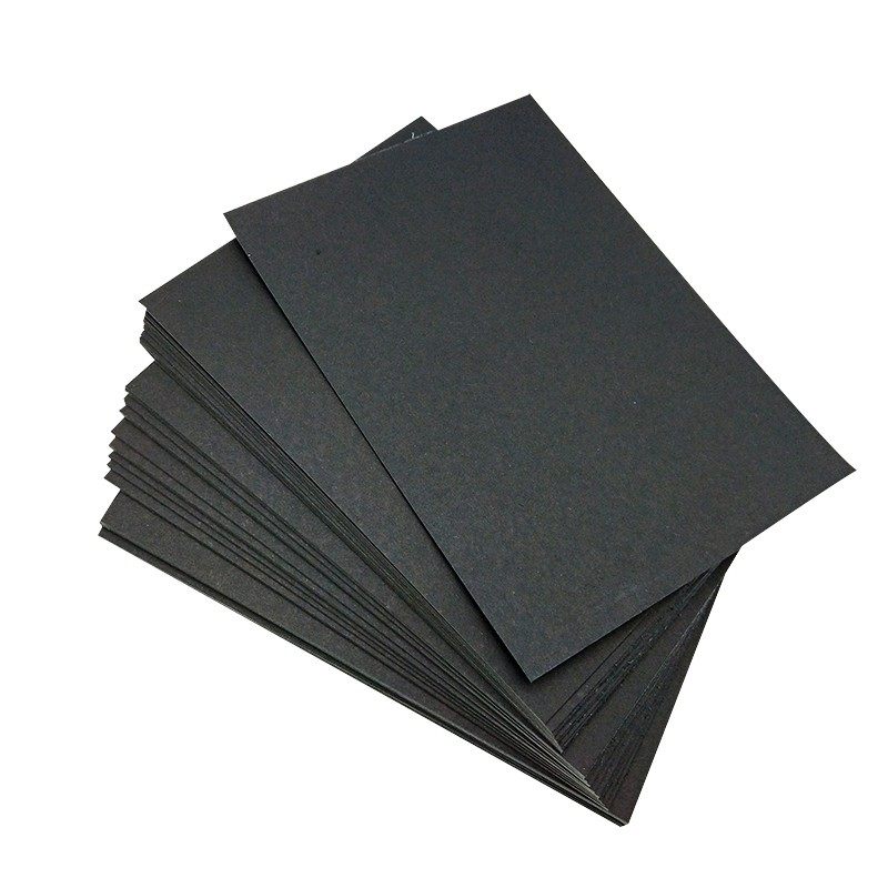 300g厚硬黑卡纸a3a4手工封面绘画黑色卡纸4k8开黑卡纸本50张手绘_双氙