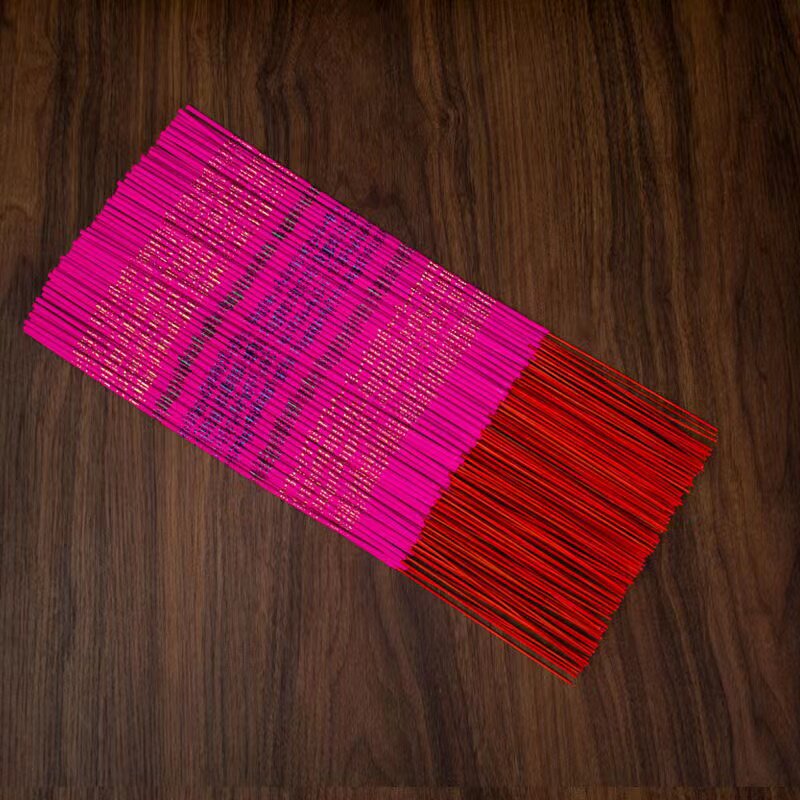 拜神香烛用品品红蜡烛家用供佛送一竹签清明节蜡烛