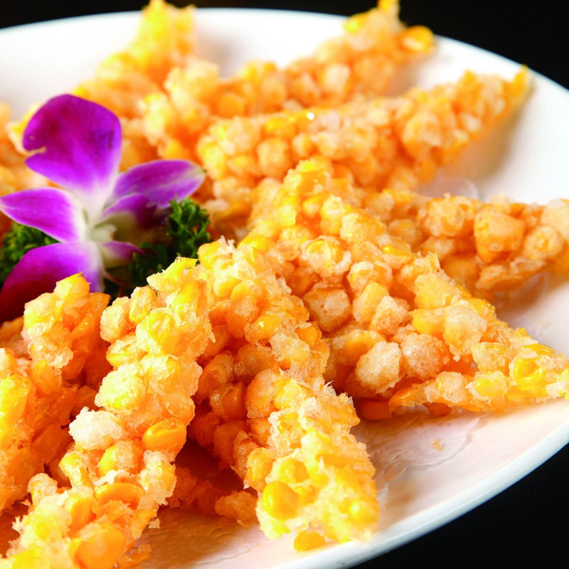 合益黄金玉米烙 油炸小吃 速冻玉米饼 12包x10个 300g装 包邮多省