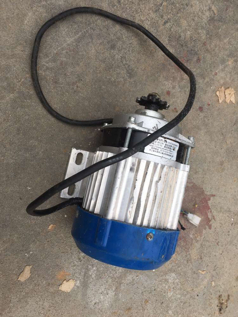 无刷电动车电机二手48v伏500w瓦三轮车中置齿轮电机改装电机马达