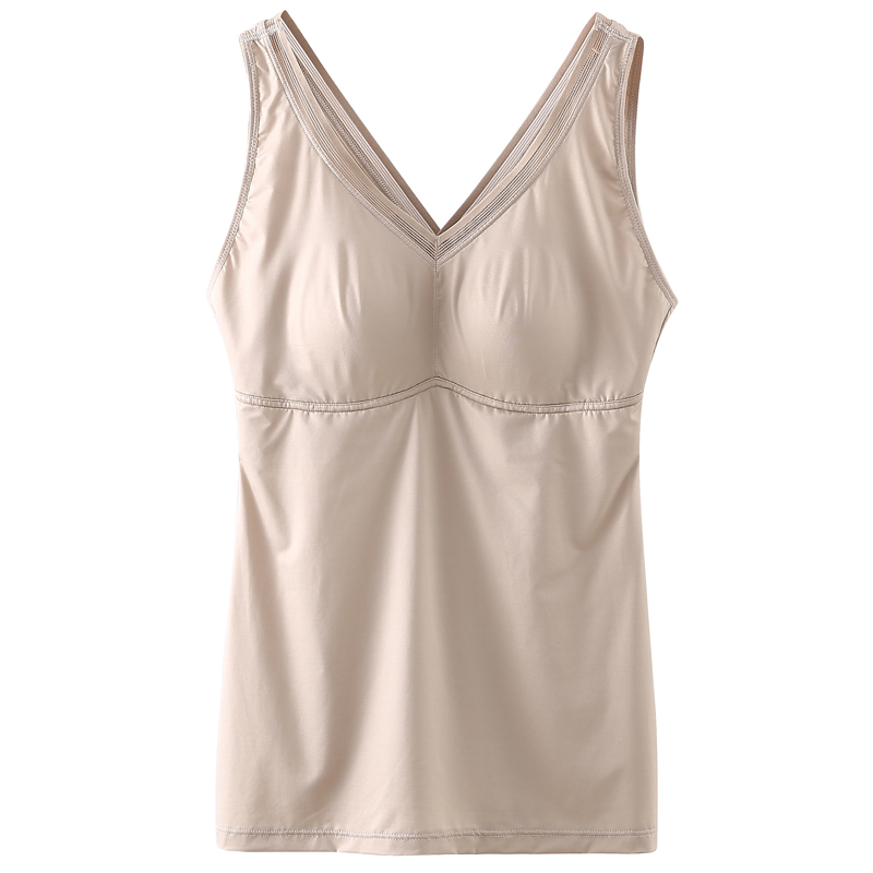 大码钢圈文胸一体式打底吊带背心心内搭潮修身文胸