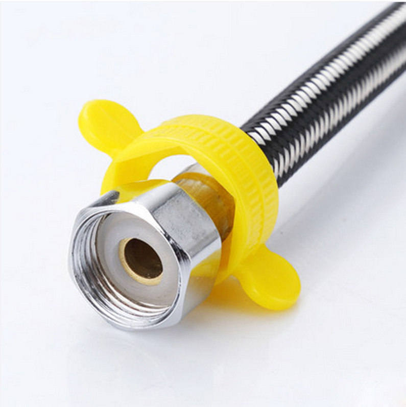 304不锈钢金属编织冷热进水软管4分马桶水管热水器高压防爆连接管